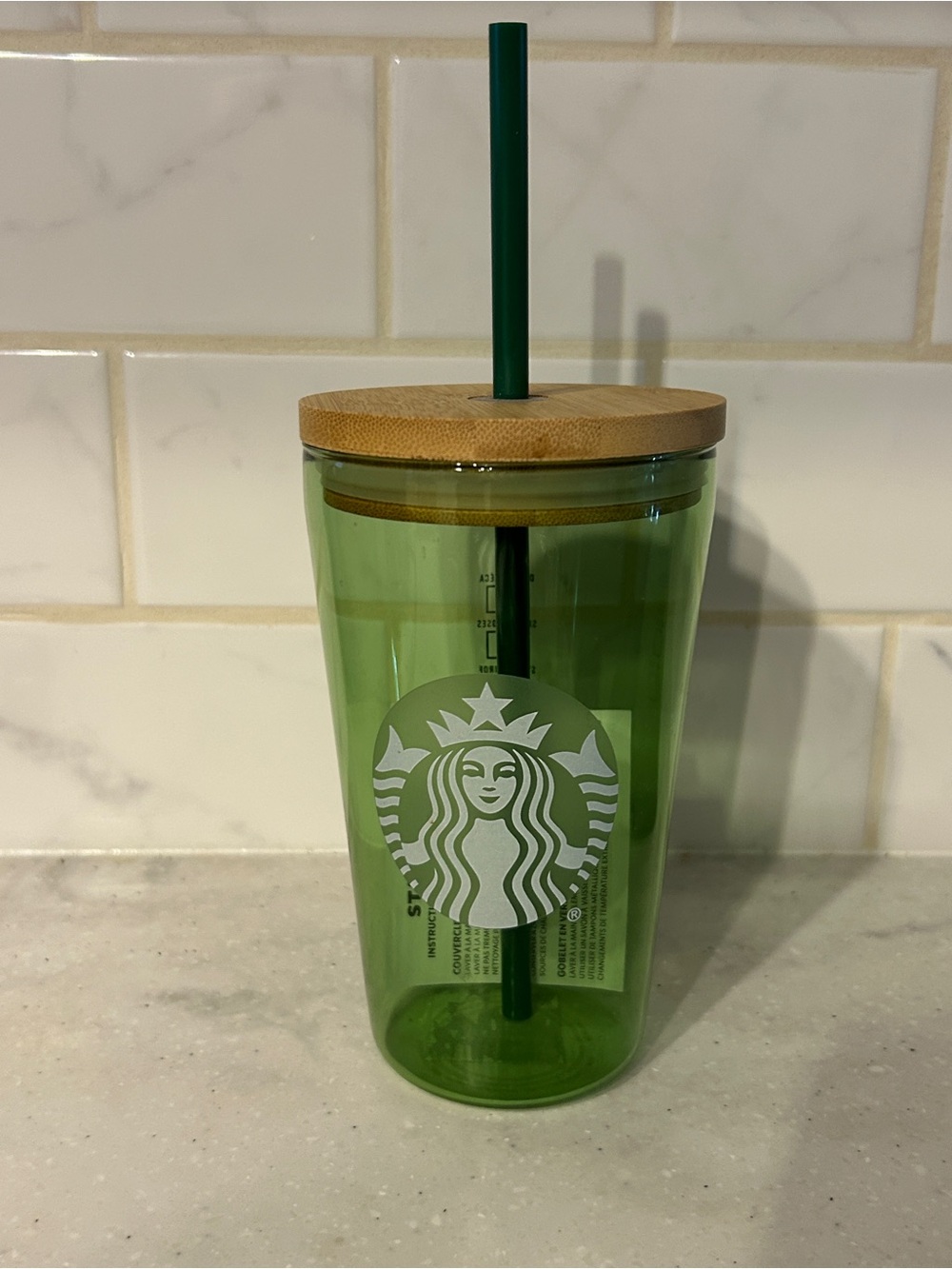 Starbucks Matcha Green Glass Cold Cup